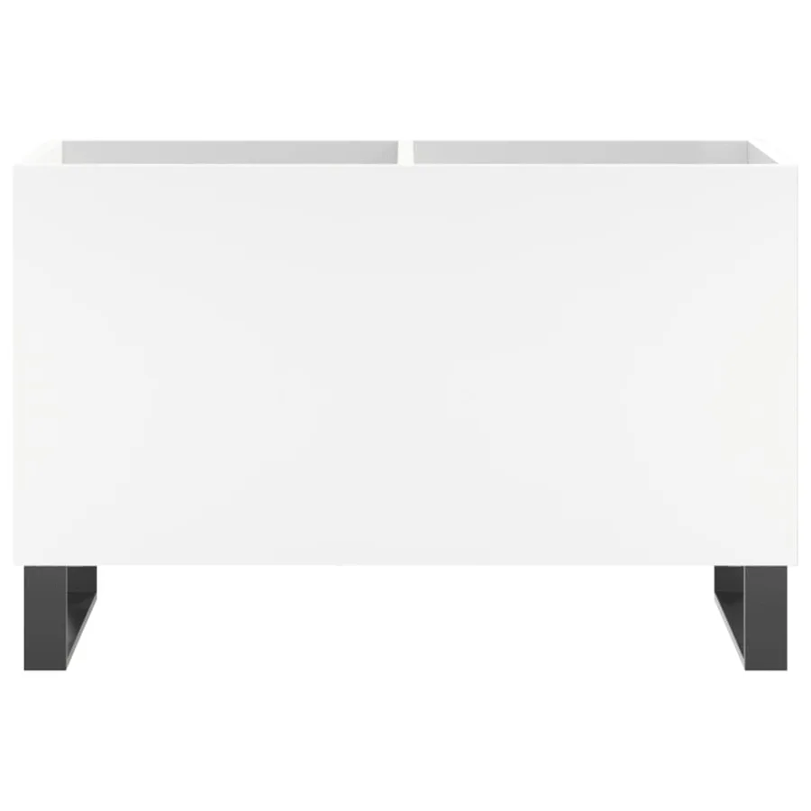 Armoire à disques blanc 74,5x38x48 cm bois d'ingénierie - 4