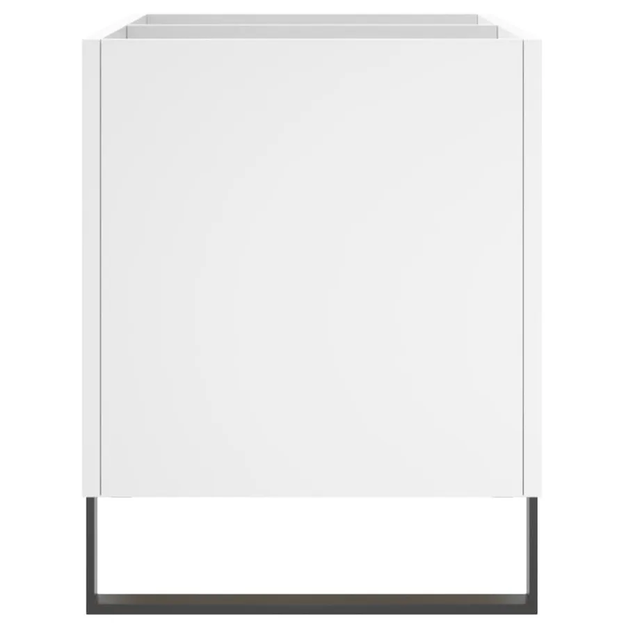 Armoire à disques blanc 74,5x38x48 cm bois d'ingénierie - 5