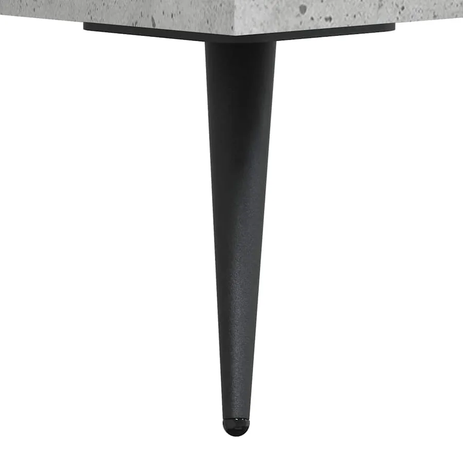 Meuble TV gris béton 150x30x44,5 cm bois d'ingénierie - 9