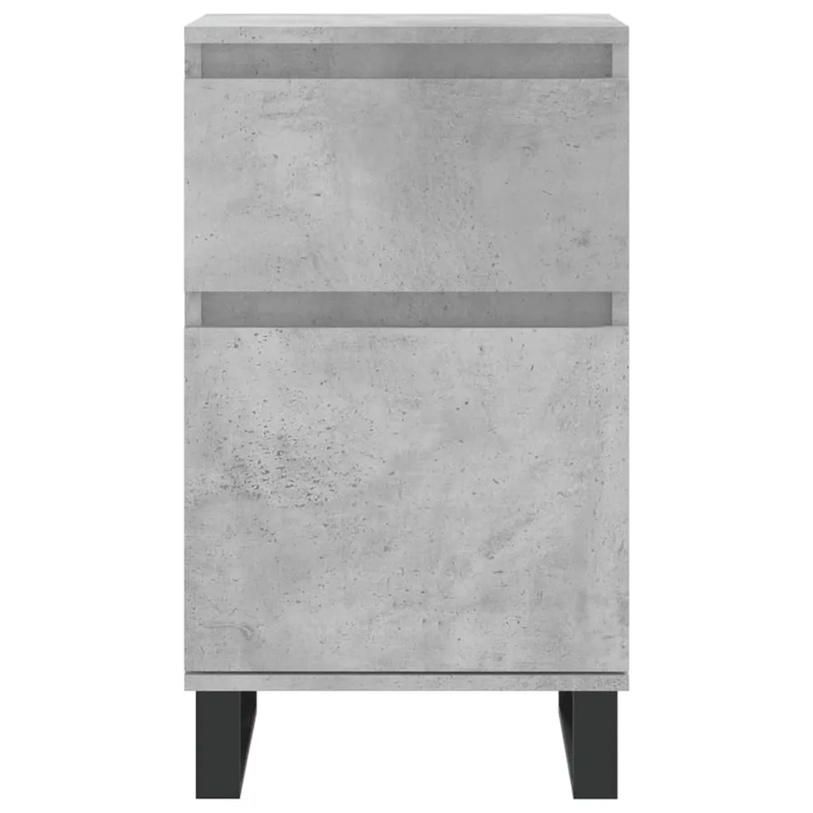 Buffets 2 pcs gris béton 40x35x70 cm bois d'ingénierie - 6