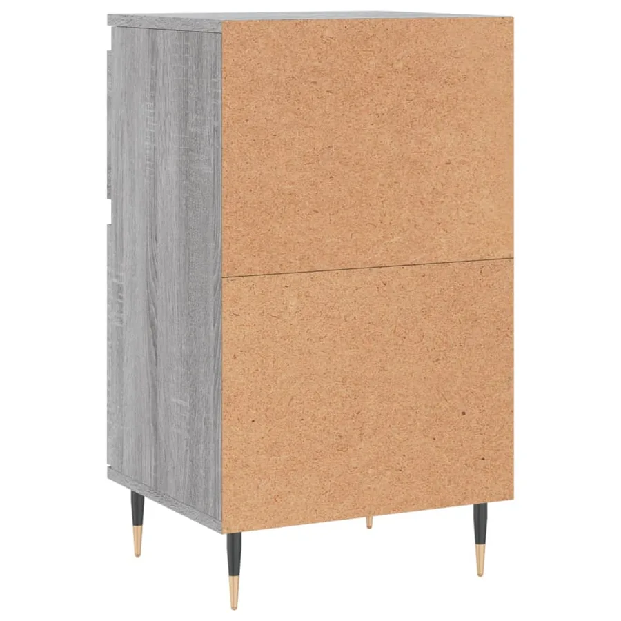 Buffet sonoma gris 40x35x70 cm bois d'ingénierie - 5