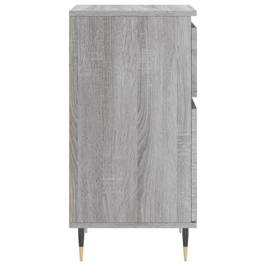 Buffet sonoma gris 40x35x70 cm bois d'ingénierie - 6