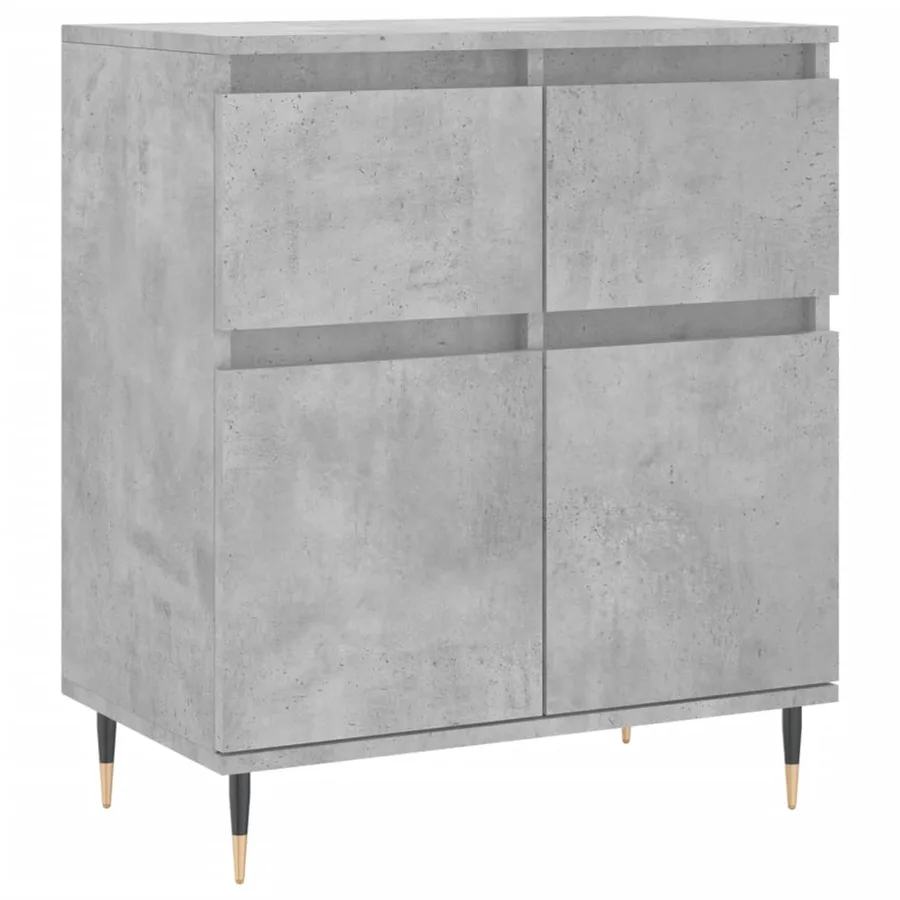 Buffet Gris béton 60x35x70 cm Bois d'ingénierie - 2