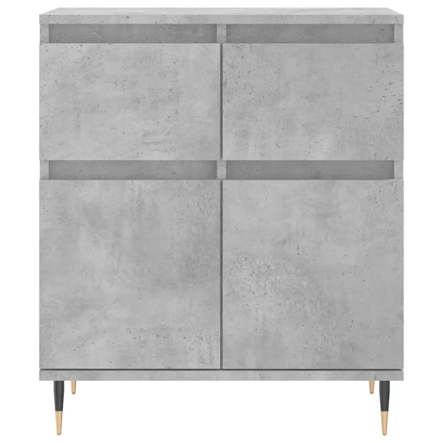 Buffet Gris béton 60x35x70 cm Bois d'ingénierie - 5