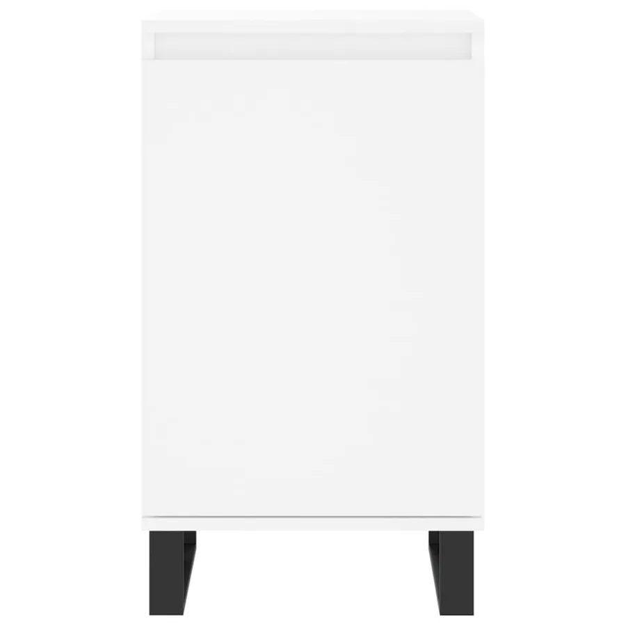 Buffets 2 pcs blanc 40x35x70 cm bois d’ingénierie - 6