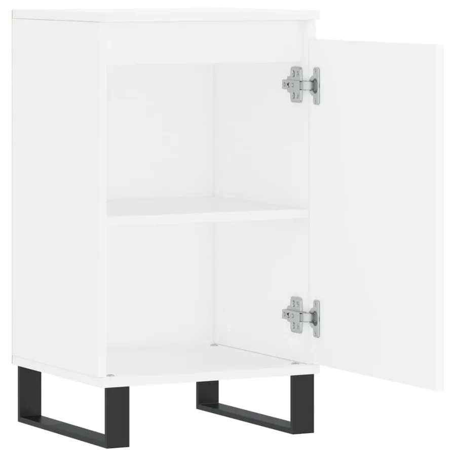Buffets 2 pcs blanc 40x35x70 cm bois d’ingénierie - 7
