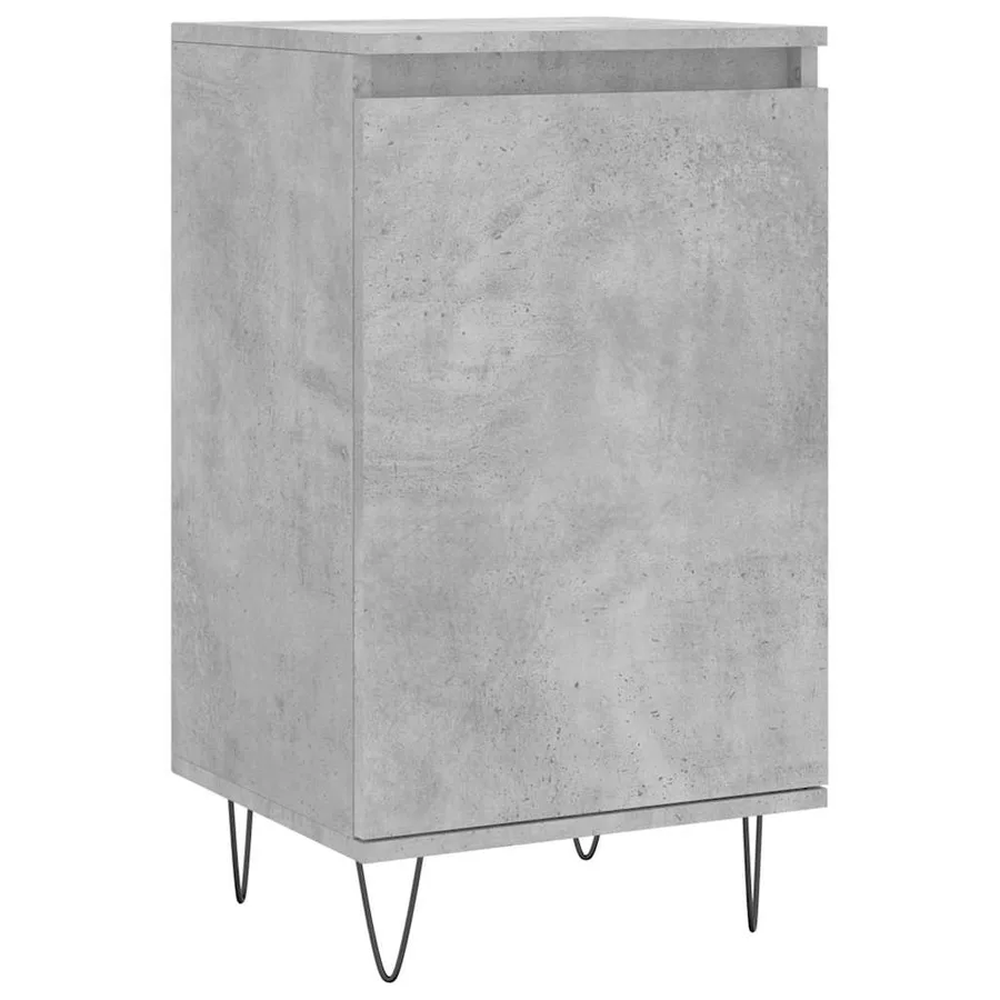 Buffet gris béton 40x35x70 cm bois d'ingénierie - 2