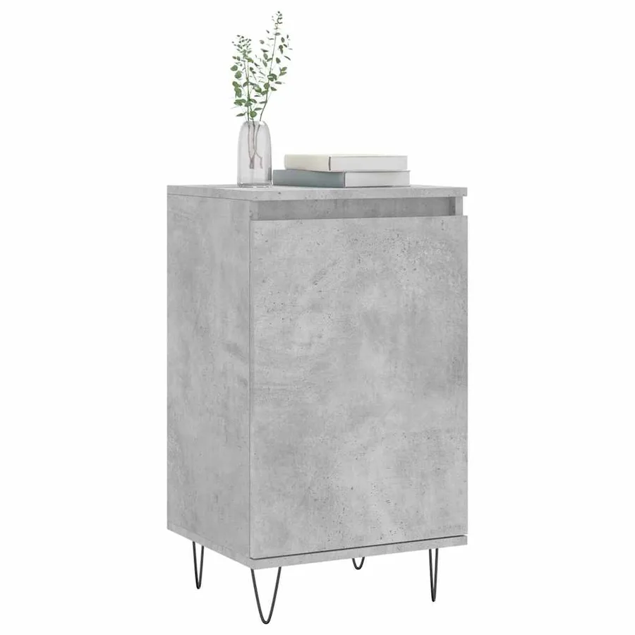 Buffet gris béton 40x35x70 cm bois d'ingénierie - 3