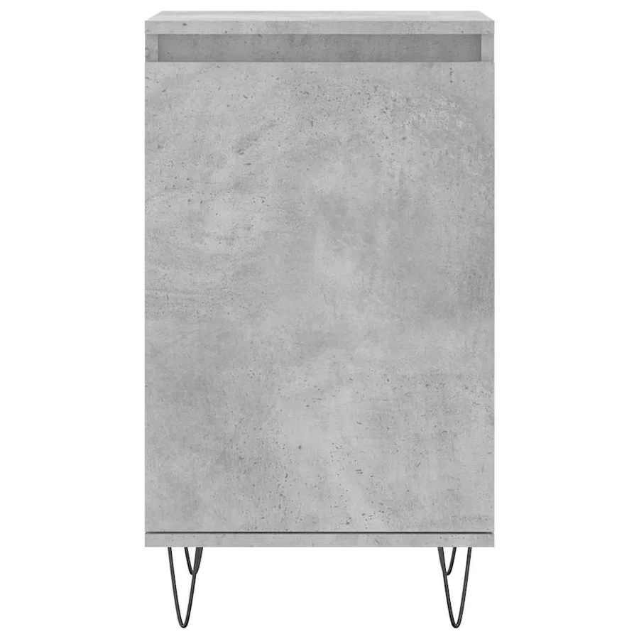 Buffet gris béton 40x35x70 cm bois d'ingénierie - 5