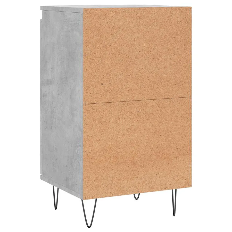 Buffet gris béton 40x35x70 cm bois d'ingénierie - 8