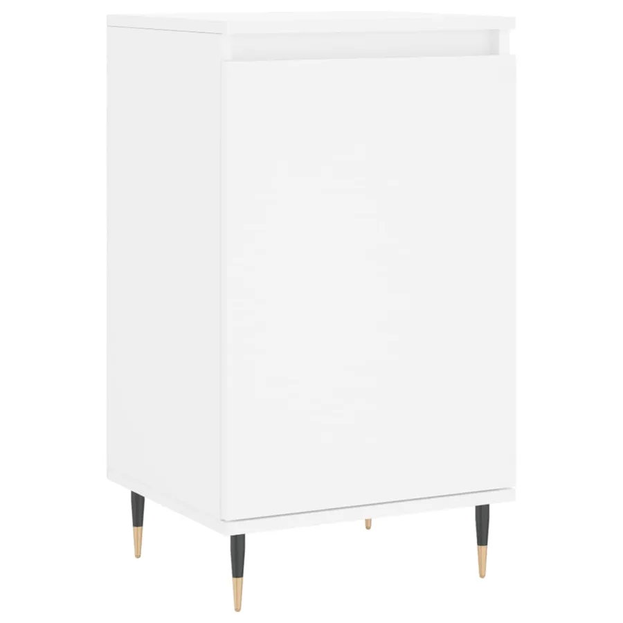 Buffet blanc 40x35x70 cm bois d’ingénierie - 2