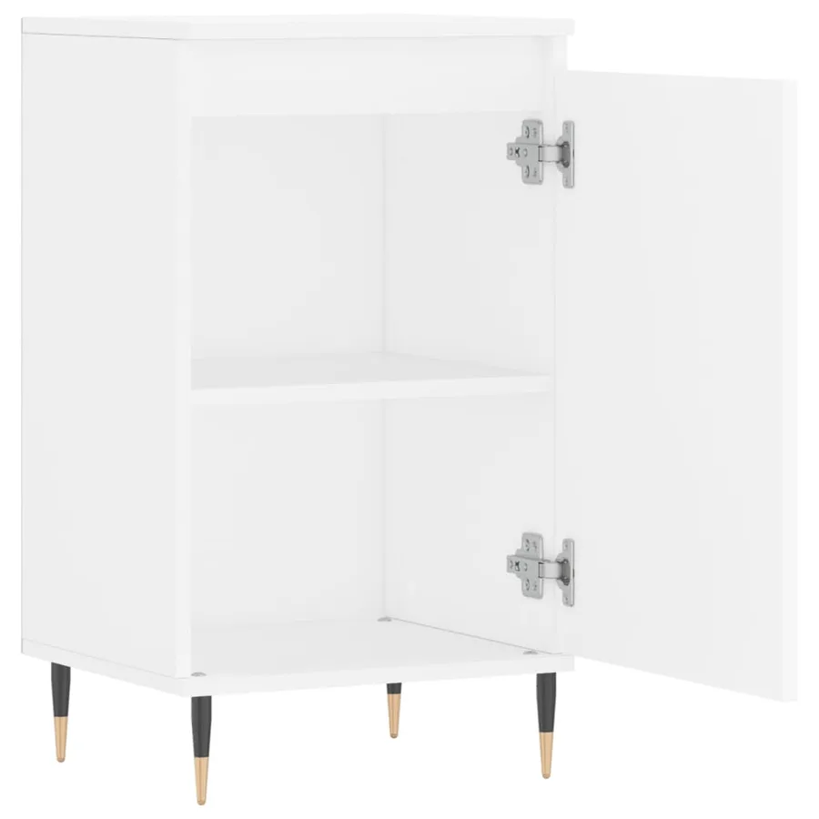 Buffet blanc 40x35x70 cm bois d’ingénierie - 6
