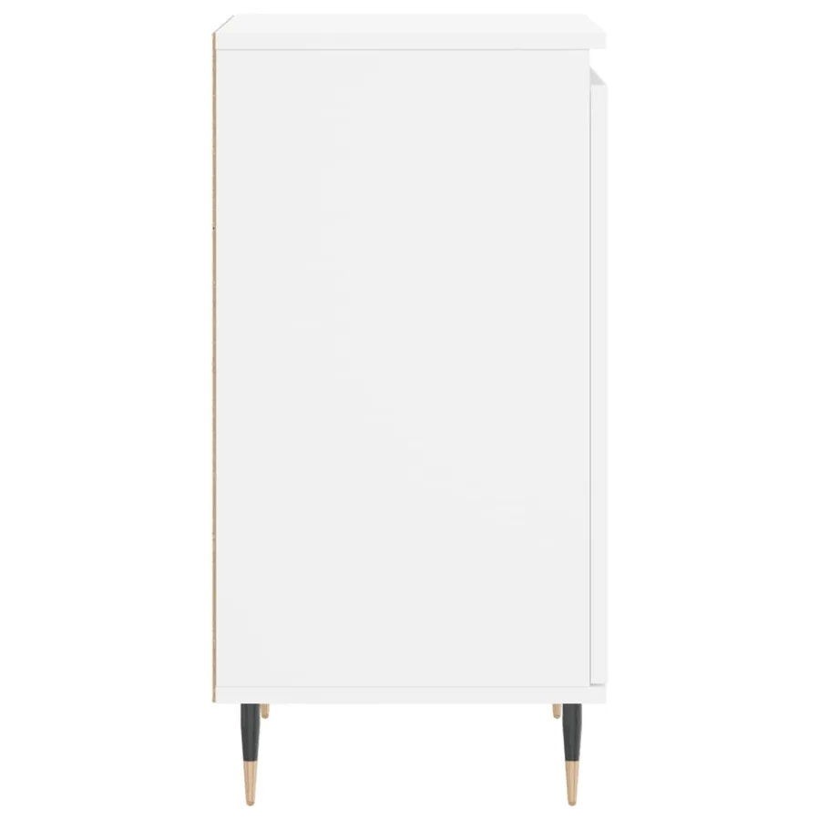 Buffet blanc 40x35x70 cm bois d’ingénierie - 7