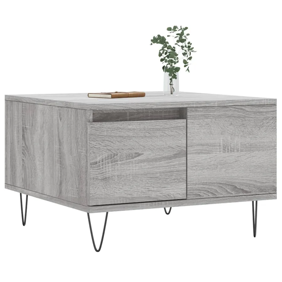 Table basse sonoma gris 55x55x36,5 cm bois d'ingénierie - 3