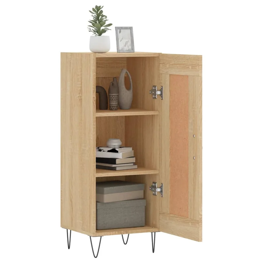 Buffet Chêne sonoma 34,5x34x90 cm Bois d'ingénierie - 4