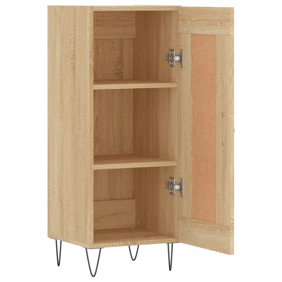 Buffet Chêne sonoma 34,5x34x90 cm Bois d'ingénierie - 6