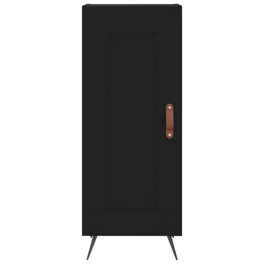 Buffet Noir 34,5x34x90 cm Bois d'ingénierie - 5