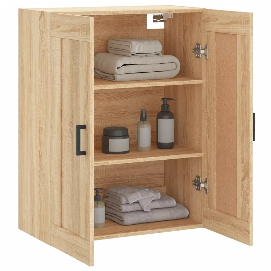 Armoire murale chêne sonoma 69,5x34x90 cm bois d'ingénierie - 5