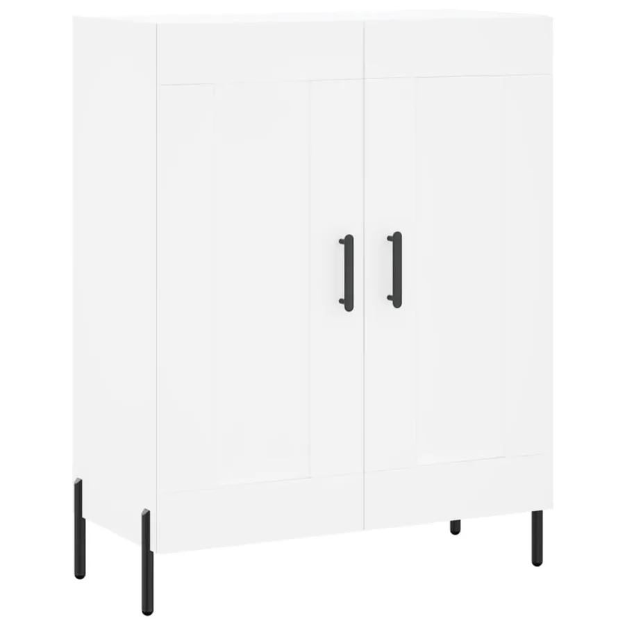 Buffet blanc 69,5x34x90 cm bois d'ingénierie - 2