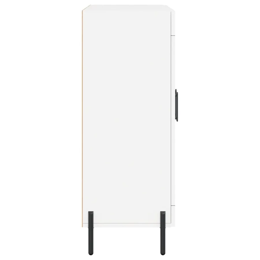 Buffet blanc 69,5x34x90 cm bois d'ingénierie - 7