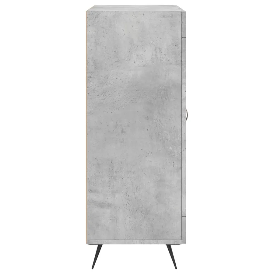 Buffet gris béton 69,5x34x90 cm bois d'ingénierie - 7