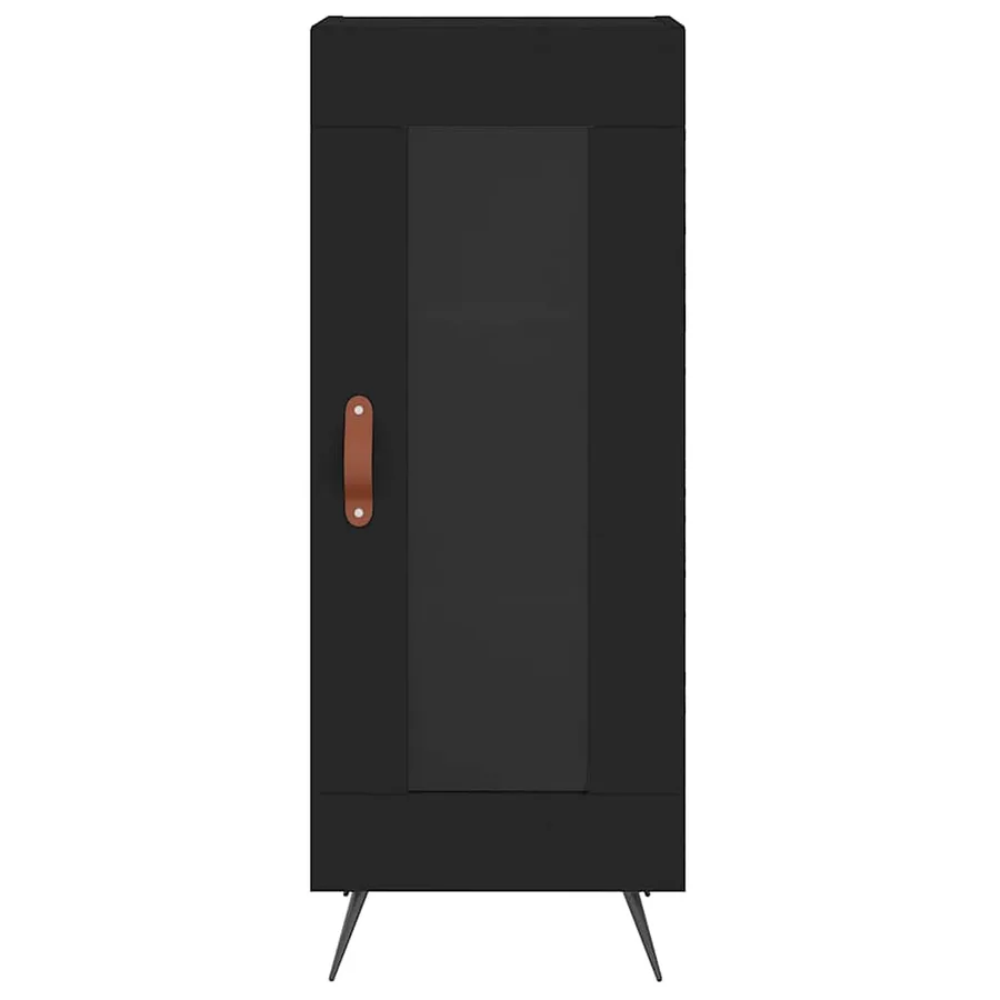 Buffet Noir 34,5x34x90 cm Bois d'ingénierie - 5