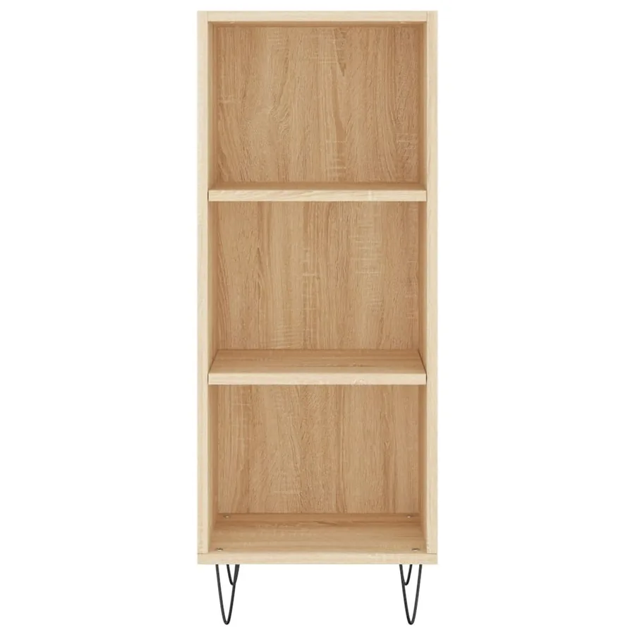 Buffet chêne sonoma 34,5x32,5x90 cm bois d'ingénierie - 4