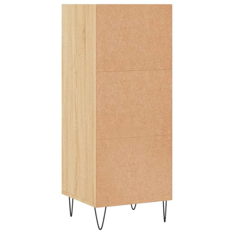 Buffet chêne sonoma 34,5x32,5x90 cm bois d'ingénierie - 6