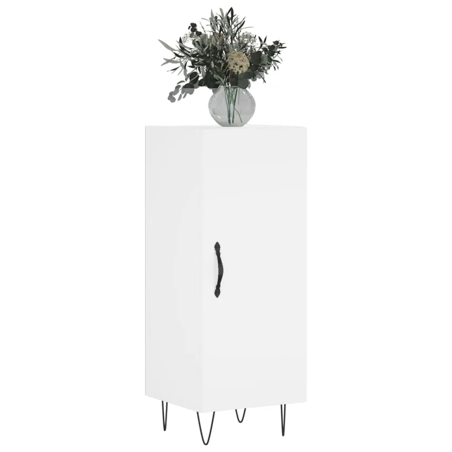 Buffet blanc 34,5x34x90 cm bois d'ingénierie - 3