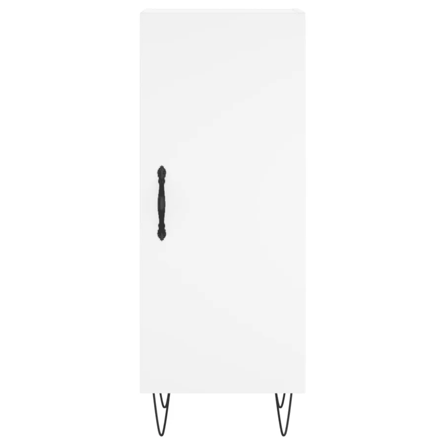 Buffet blanc 34,5x34x90 cm bois d'ingénierie - 5