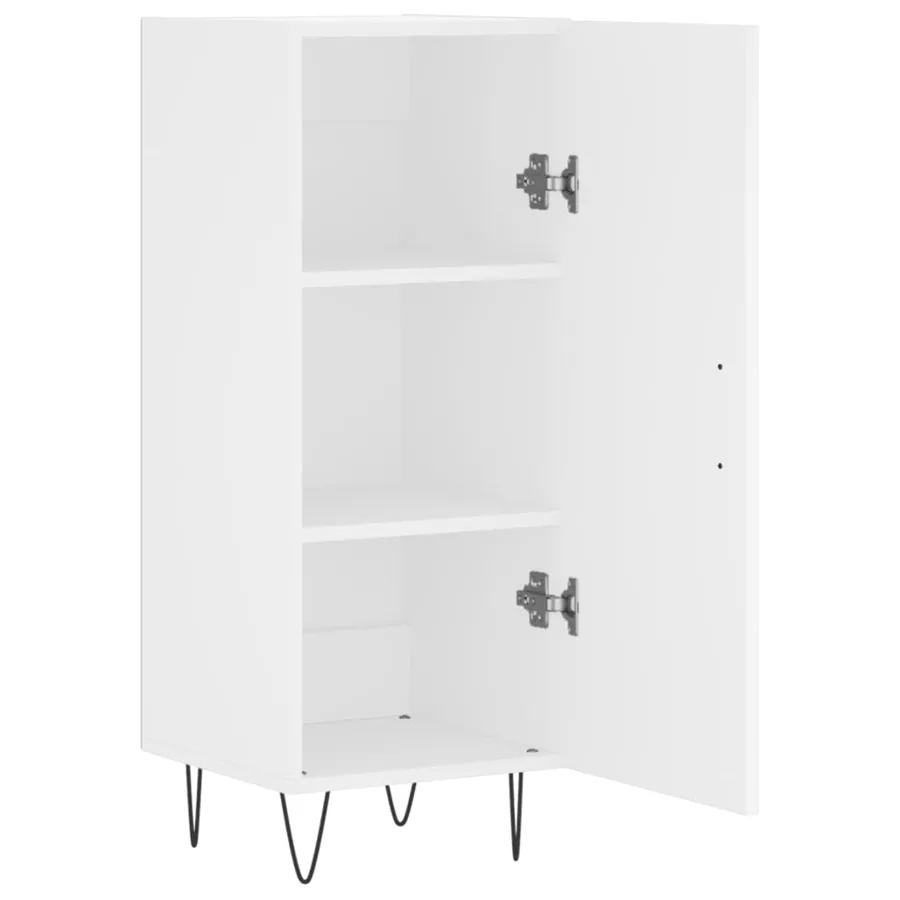Buffet blanc 34,5x34x90 cm bois d'ingénierie - 6