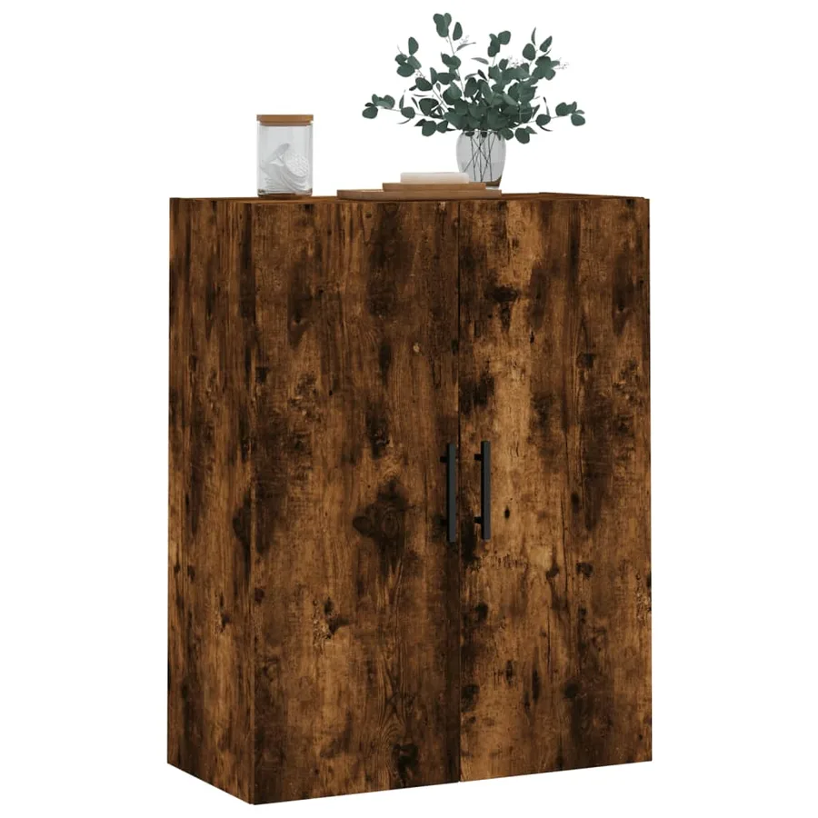 Armoire murale chêne fumé 69,5x34x90 cm - 4