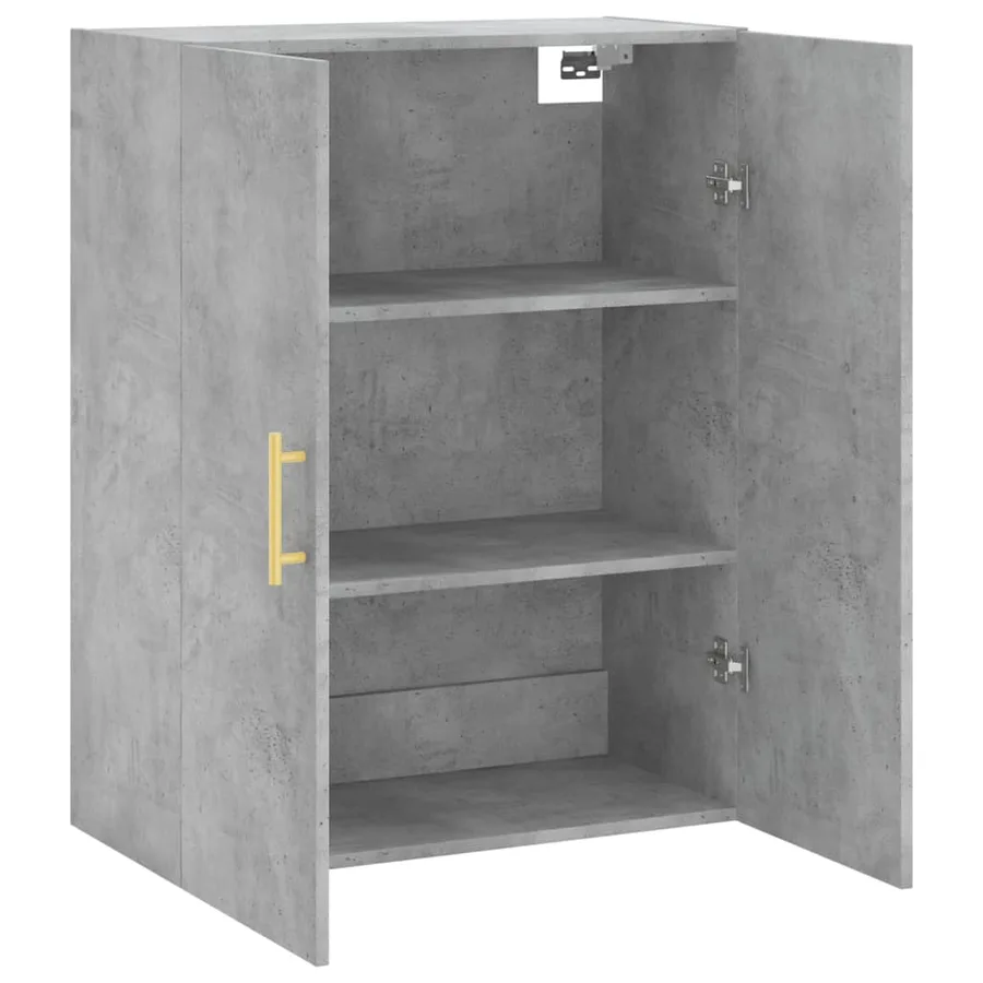 Armoire murale gris béton 69,5x34x90 cm - 6