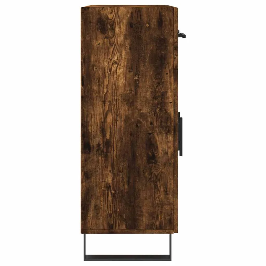 Buffet chêne fumé 69,5x34x90 cm bois d'ingénierie - 7
