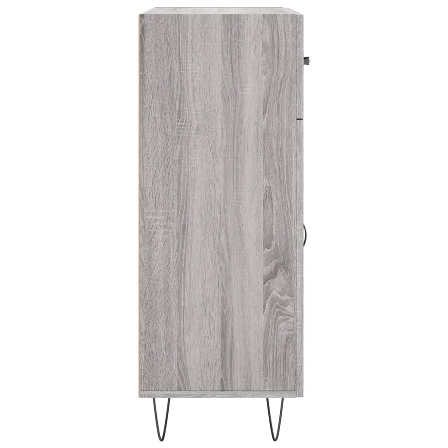 Buffet sonoma gris 69,5x34x90 cm bois d'ingénierie - 7