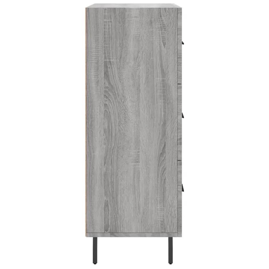 Buffet sonoma gris 69,5x34x90 cm bois d'ingénierie - 7