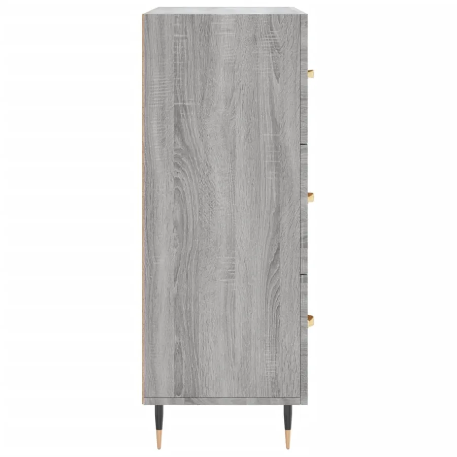 Buffet sonoma gris 69,5x34x90 cm bois d'ingénierie - 7
