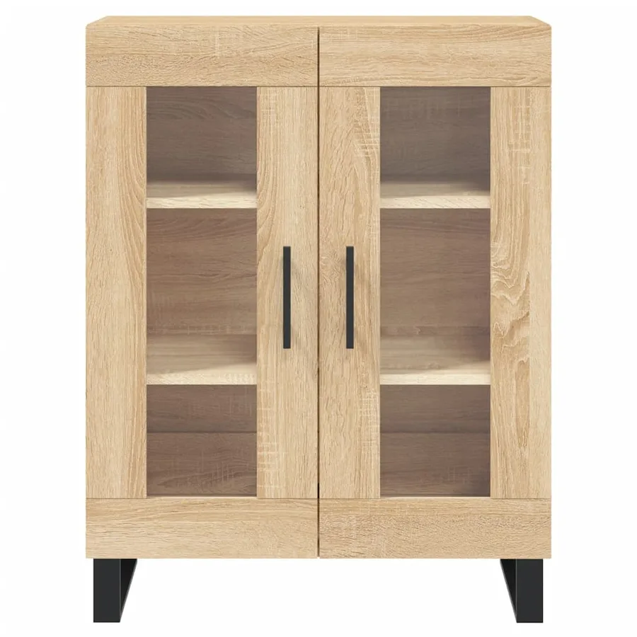 Buffet chêne sonoma 69,5x34x90 cm bois d'ingénierie - 5
