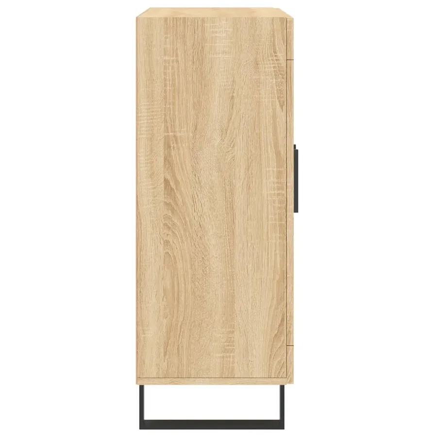 Buffet chêne sonoma 69,5x34x90 cm bois d'ingénierie - 7