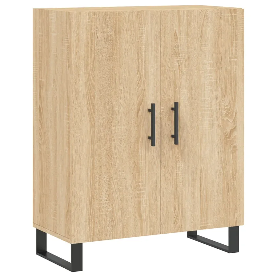 Buffet chêne sonoma 69,5x34x90 cm bois d'ingénierie - 2