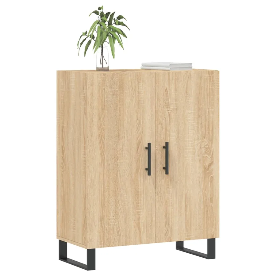 Buffet chêne sonoma 69,5x34x90 cm bois d'ingénierie - 3