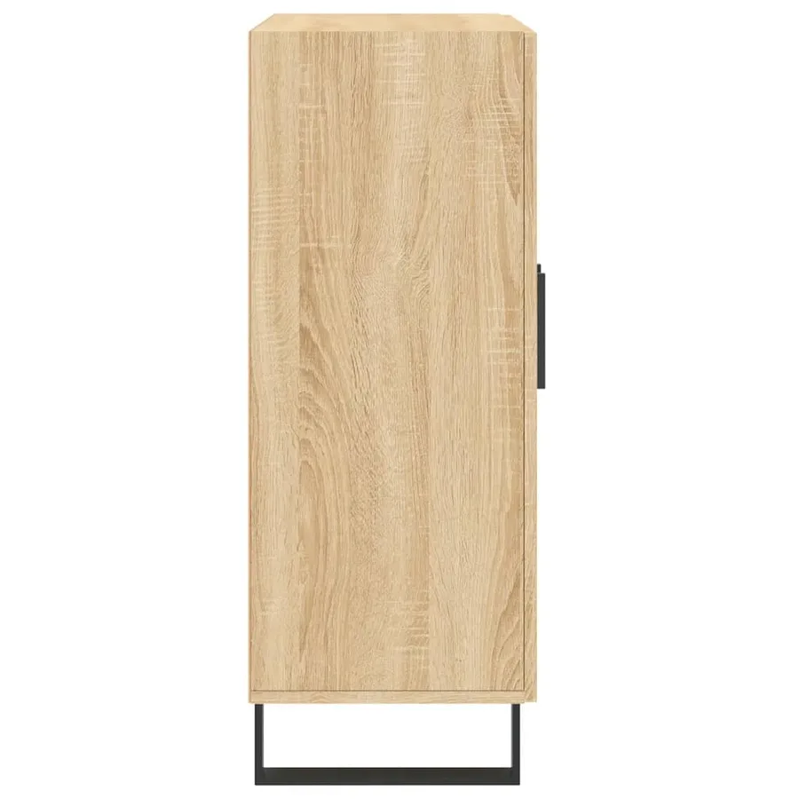 Buffet chêne sonoma 69,5x34x90 cm bois d'ingénierie - 7