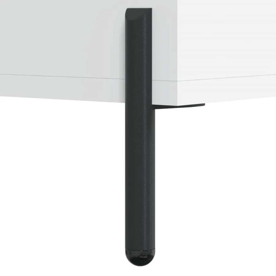Buffet blanc 69,5x34x90 cm bois d'ingénierie - 10