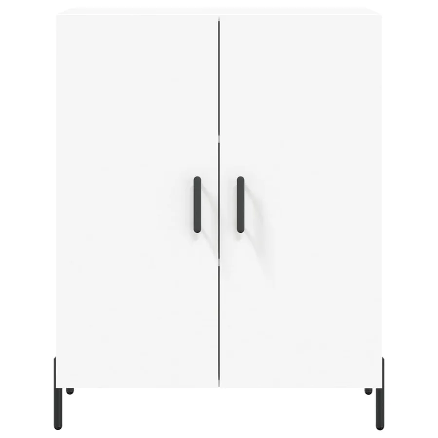 Buffet blanc 69,5x34x90 cm bois d'ingénierie - 5