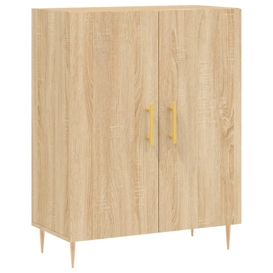Buffet chêne sonoma 69,5x34x90 cm bois d'ingénierie - 2