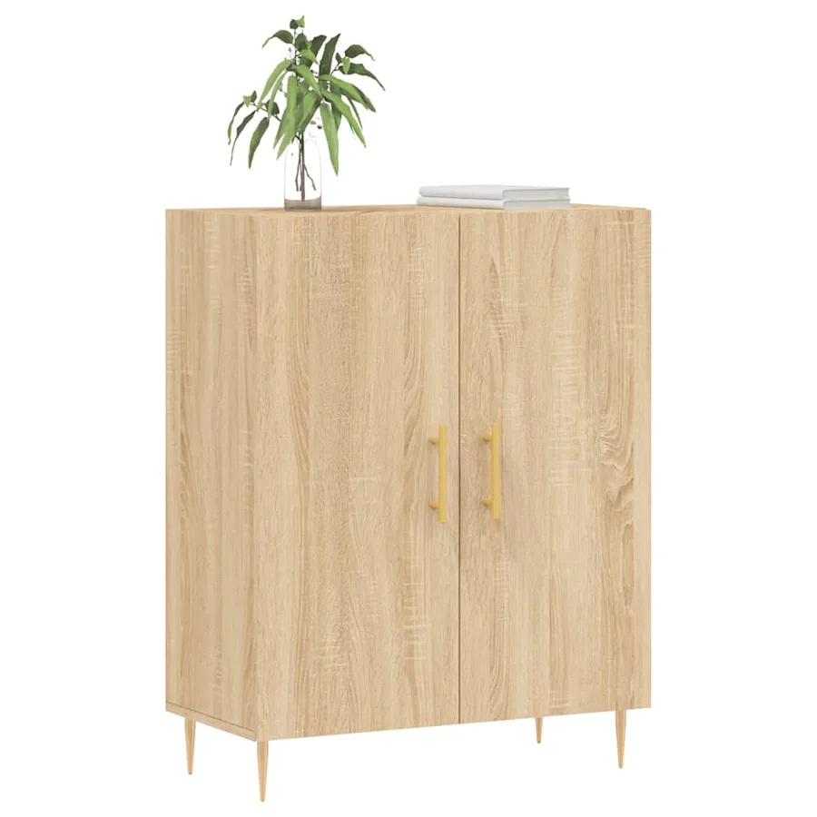 Buffet chêne sonoma 69,5x34x90 cm bois d'ingénierie - 3
