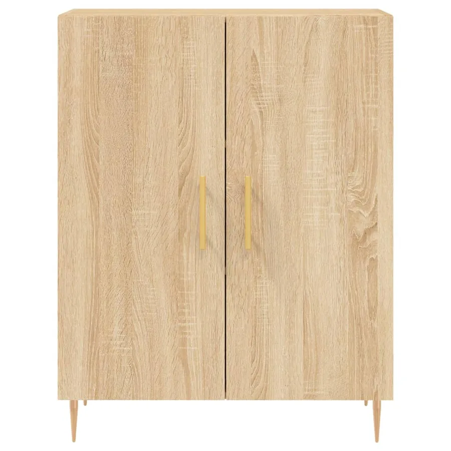 Buffet chêne sonoma 69,5x34x90 cm bois d'ingénierie - 5