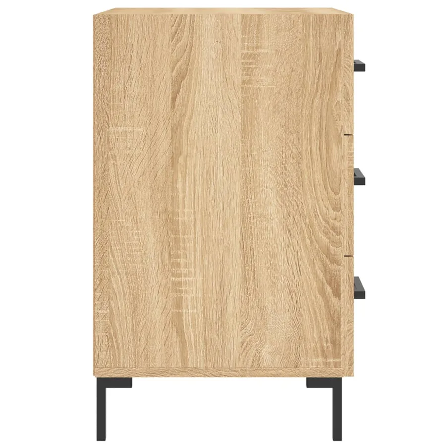 Table de chevet chêne sonoma 40x40x66 cm bois d'ingénierie - 6