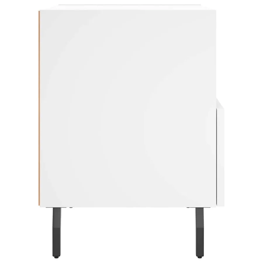Tables de chevet 2 pcs blanc 40x35x47,5 cm bois d’ingénierie - 8