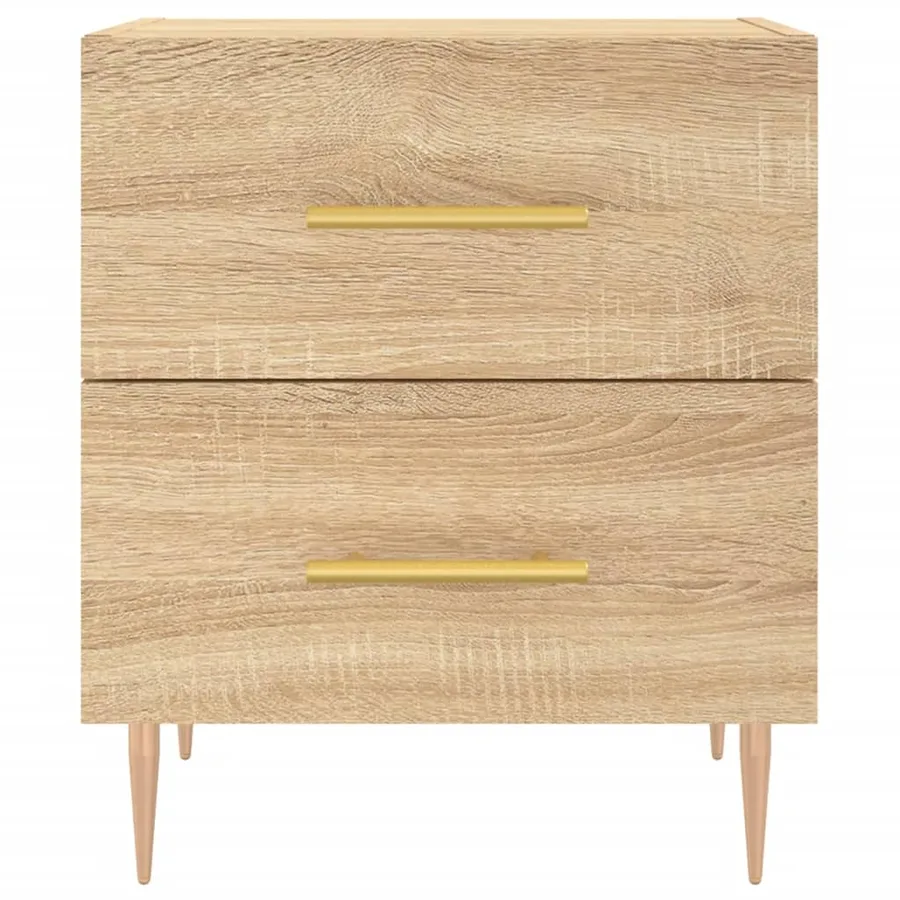 Table de chevet chêne sonoma 40x35x47,5 cm bois d’ingénierie - 6